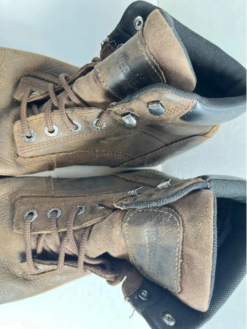 Wolverine Floorhand Boots Men's 10.5M Brown Leather Steel Work Waterproof Shoes